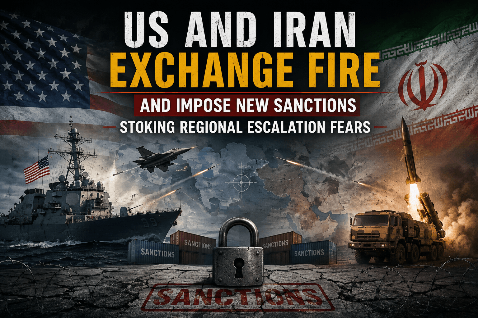 US and Iran Exchange Fire and Impose New Sanctions Stoking Regional Escalation Fears